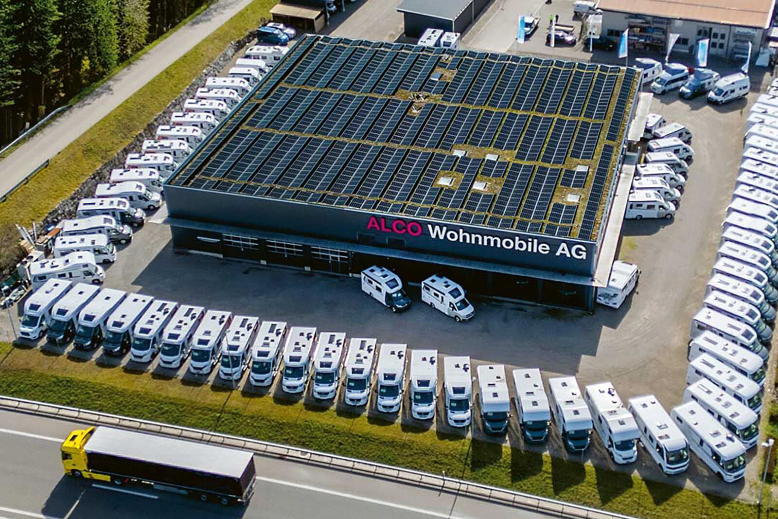 Der Händler «ALCO Wohnmobile AG» in St. Erhard bei Sursee. Bild: ALCO Wohnmobile AG.
